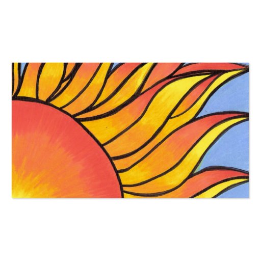 Sunshine Business Card Template (back side)