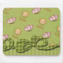 Sunshine Butterfly Friendship Blessings Mousepad