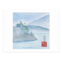 Sunshine Coast Memories Watercolor Postcard postcards