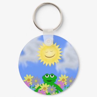 Sunshine Collection Keychain with Frog keychain