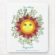 Sunshine Daydreams - Mousepad (white) by noobeegin Sunshine Daydreams - Mousepad (white)