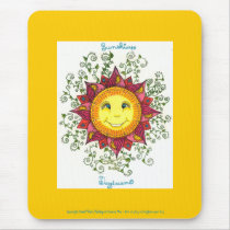 Sunshine Daydreams - Mousepad (yellow orange) by noobeegin Sunshine Daydreams - Mousepad (yellow orange)