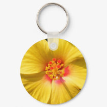 Sunshine Hibiscus keychains