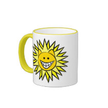 Sunshine Kitty mugs by Quequay Sunshine Kitty mugs