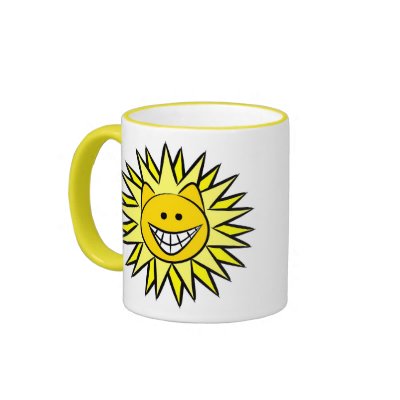 Sunshine Kitty Coffee Mugs by Quequay