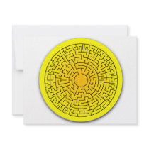 Sunshine Maze Custom Invitation