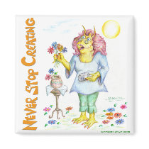 SUNSHINE, Never Stop Creating magnets by dradcliffe SUNSHINE, Never Stop Creating magnets