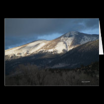 Sunshine on Colorado Mountains Card cards