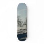 Sunshine On Snowy Tree Hill Skateboard
