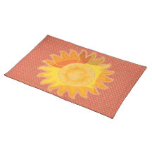 Sunshine Orange Place Mats