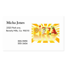 Sunshine Pizza Business Card Template