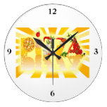 Sunshine Pizza Wall Clocks