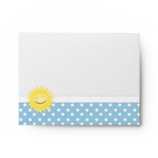 Sunshine & Polka Dot Envelope envelope