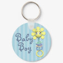 Sunshine Rattle Baby Boy Keychain