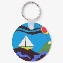 Sunshine Sailor Key keychains by limelife Sunshine Sailor Key keychains