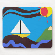 Sunshine Sailor Mouse mousepads