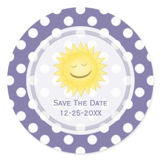 Sunshine Save The Date Stickers