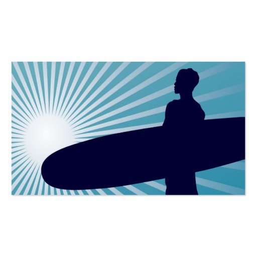 sunshine surfing business card templates (back side)