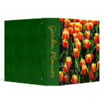 Sunshine Tulips Vinyl Binder