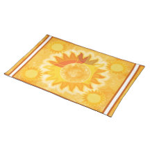 Sunshine (white stripe) place mats