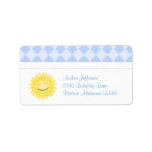 Sunshine With Diamond Print Address Labels