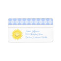 Sunshine With Diamond Print Address Labels