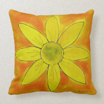 Sunshine Yellow Daisy ~ American MoJo Pillow pillows