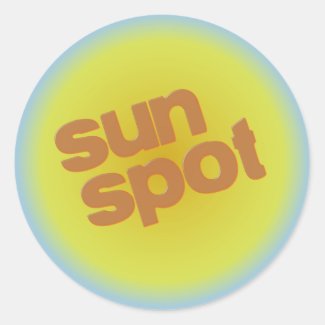 sunspot classic round sticker