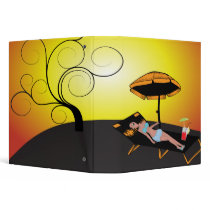suntanning notebook binders