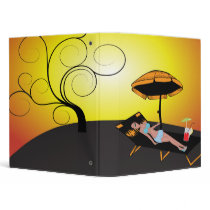 suntanning notebook binders
