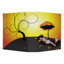suntanning notebook binders