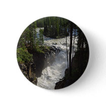 Sunwapta Falls In Jasper National Park buttons by lifesphere Sunwapta Falls In Jasper National Park buttons