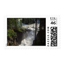 Sunwapta Falls In Jasper National Park Postage Stamp