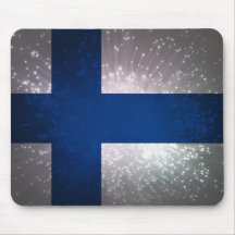 Suomen lippu mouse pad