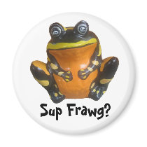Sup Frawg? Refrigerator Magnet
