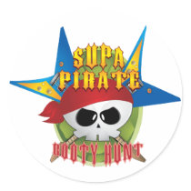 Supa Pirate Booty Hunt stickers