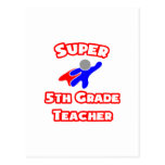 Super 5th Grade Teacher Post Cards