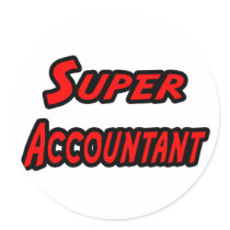 Super Accountant stickers by accountantshirts Super Accountant stickers