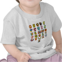 Super Alphabet T-shirt t-shirts
