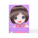 Super Anime Birthday Card