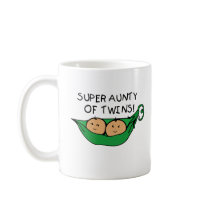 Super Aunty of Twins Pod Coffee Mugs