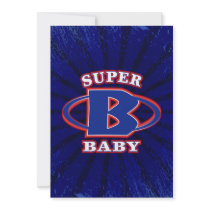 Super Baby Boys Invitation