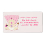 Super Baby Girl New Baby Sticker Shipping Label