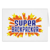 Super Backpacker Greeting Cards