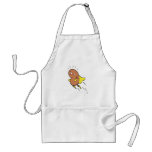 super bean cartoon character apron
