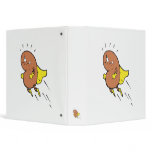 super bean cartoon character binders
