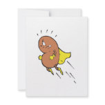 super bean cartoon character personalized invitations
