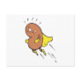 super bean cartoon character postcards