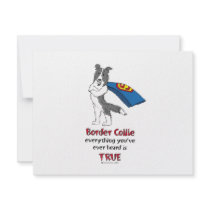 Super Border Collie blue merle Invites
