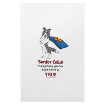 Super Border Collie blue merle Stationery Paper
